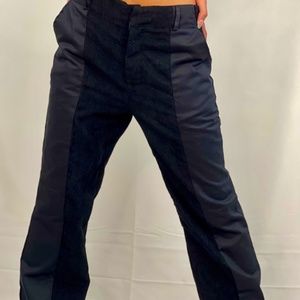 Women Fashion High Waist Corduroy Patchwork Pants